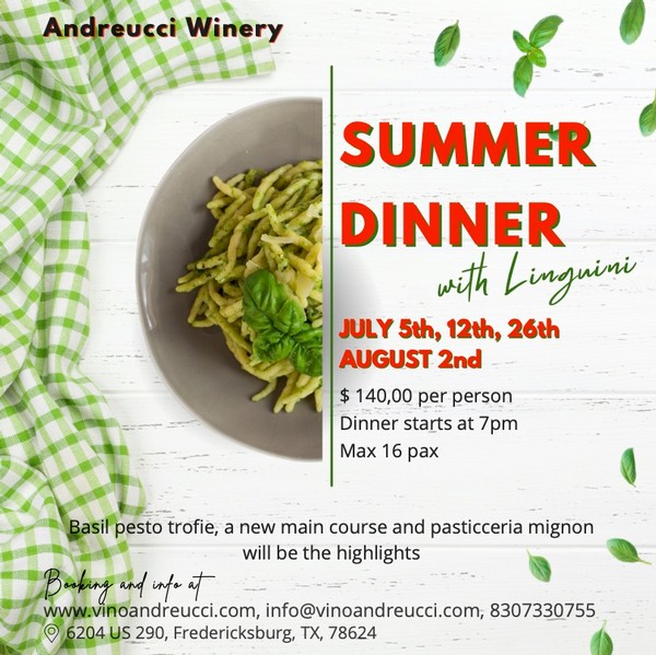 Summer Dinner with Linguini